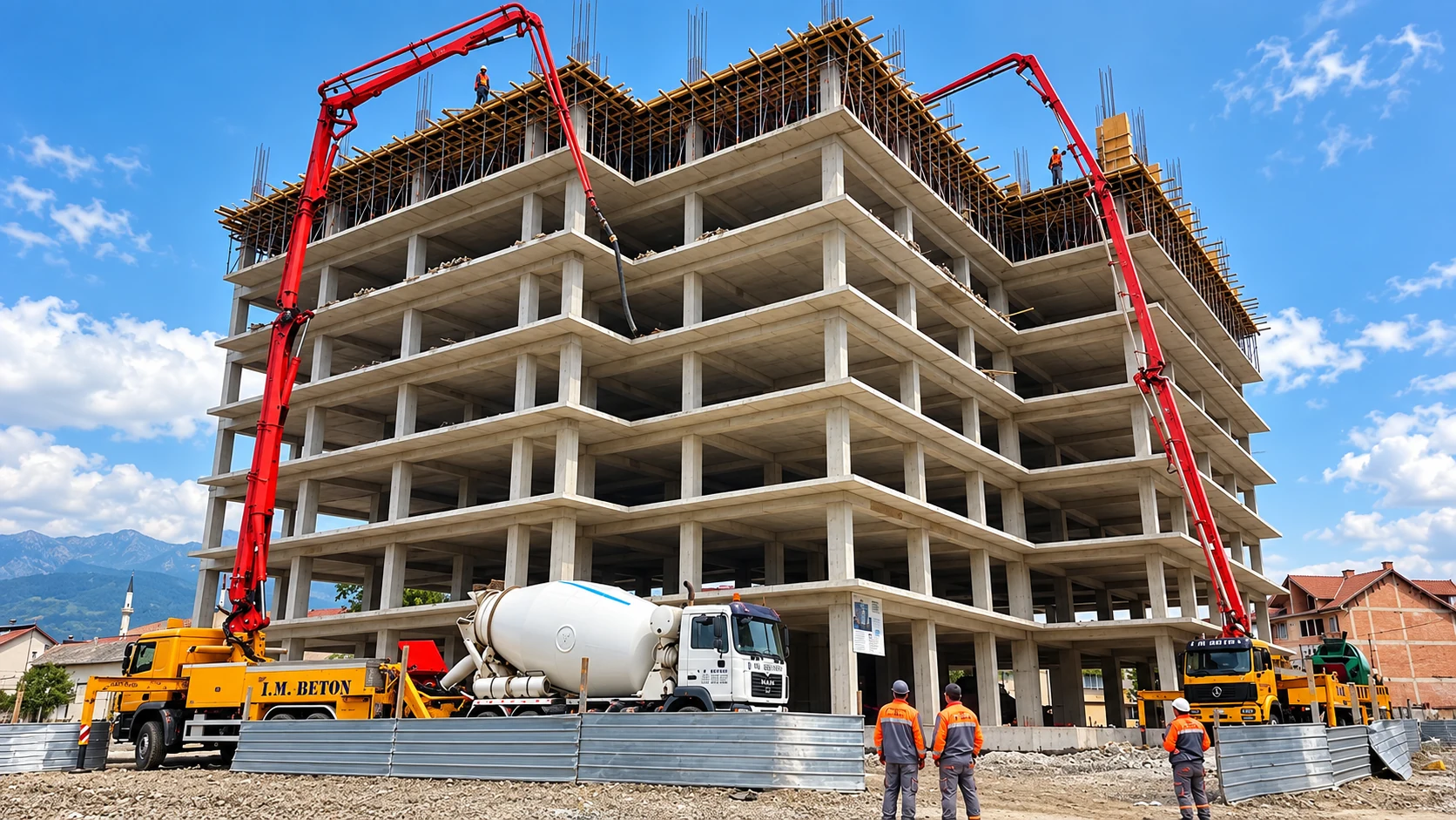Concrete delivery and pumping