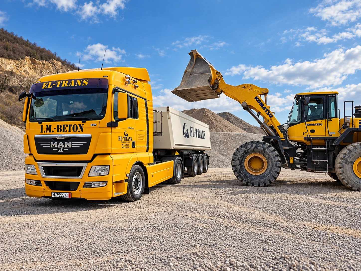 EL-TRANS truck and loader
